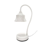 Maxbell Electric Candle Warmer Lamp Metal Vintage Melting for Table Bedroom Office White Square