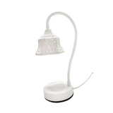 Maxbell Electric Candle Warmer Lamp Metal Vintage Melting for Table Bedroom Office White Square