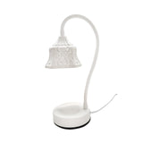 Maxbell Electric Candle Warmer Lamp Metal Vintage Melting for Table Bedroom Office White Square