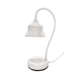 Maxbell Electric Candle Warmer Lamp Metal Vintage Melting for Table Bedroom Office White Square