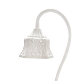 Maxbell Electric Candle Warmer Lamp Metal Vintage Melting for Table Bedroom Office White Square