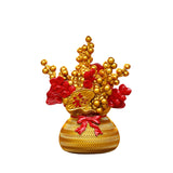 Maxbell Lucky Tree Feng Shui Traditional Ornament Art for Tabletop Counter Desk Aureate