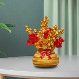 Maxbell Lucky Tree Feng Shui Traditional Ornament Art for Tabletop Counter Desk Aureate