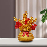 Maxbell Lucky Tree Feng Shui Traditional Ornament Art for Tabletop Counter Desk Aureate