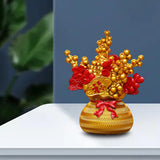 Maxbell Lucky Tree Feng Shui Traditional Ornament Art for Tabletop Counter Desk Aureate