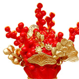 Maxbell Ornaments Gifts Festive Scene Layout Props Statues for Bedroom Party Study Red