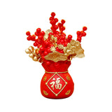 Maxbell Ornaments Gifts Festive Scene Layout Props Statues for Bedroom Party Study Red