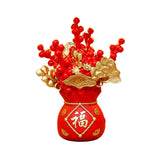 Maxbell Ornaments Gifts Festive Scene Layout Props Statues for Bedroom Party Study Red
