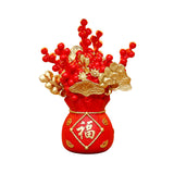 Maxbell Ornaments Gifts Festive Scene Layout Props Statues for Bedroom Party Study Red