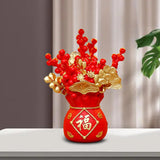 Maxbell Ornaments Gifts Festive Scene Layout Props Statues for Bedroom Party Study Red