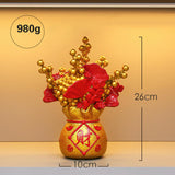 Maxbell Ornaments Gifts Festive Scene Layout Props Statues for Bedroom Party Study Aureate