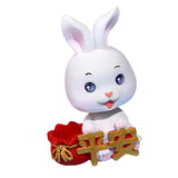 Maxbell Bunny Figure Toys Doll Car Dashboard Decorations Vivid Expressions Style A