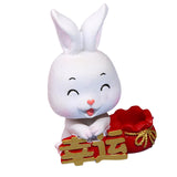 Maxbell Bunny Figure Toys Doll Car Dashboard Decorations Vivid Expressions Style B