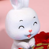 Maxbell Bunny Figure Toys Doll Car Dashboard Decorations Vivid Expressions Style B