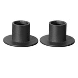 Maxbell 2Pcs Pillar Candle Holder Iron Candlestick Decorative for Anniversary Party