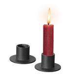 Maxbell 2Pcs Pillar Candle Holder Iron Candlestick Decorative for Anniversary Party