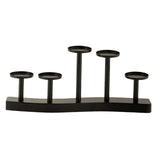 Maxbell Nordic Style Candle Holder Candelabra Ornament Event Wedding Party Decor Black