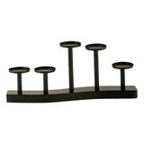 Maxbell Nordic Style Candle Holder Candelabra Ornament Event Wedding Party Decor Black