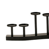 Maxbell Nordic Style Candle Holder Candelabra Ornament Event Wedding Party Decor Black