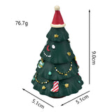 Maxbell Small Christmas Tree Miniature Decoration Sculpture Xmas Collectible Gift StyleD