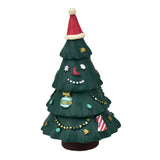Maxbell Small Christmas Tree Miniature Decoration Sculpture Xmas Collectible Gift StyleD
