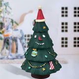 Maxbell Small Christmas Tree Miniature Decoration Sculpture Xmas Collectible Gift StyleD
