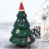 Maxbell Small Christmas Tree Miniature Decoration Sculpture Xmas Collectible Gift StyleD