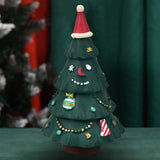 Maxbell Small Christmas Tree Miniature Decoration Sculpture Xmas Collectible Gift StyleD
