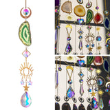 Maxbell Wind Chime Pendant Garden Decoration Sparkling Hanging Windchime Green