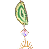 Maxbell Wind Chime Pendant Garden Decoration Sparkling Hanging Windchime Green