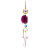 Maxbell Wind Chime Pendant Garden Decoration Sparkling Hanging Windchime Violet