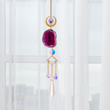 Maxbell Wind Chime Pendant Garden Decoration Sparkling Hanging Windchime Violet