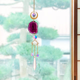 Maxbell Wind Chime Pendant Garden Decoration Sparkling Hanging Windchime Violet