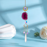 Maxbell Wind Chime Pendant Garden Decoration Sparkling Hanging Windchime Violet