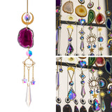 Maxbell Wind Chime Pendant Garden Decoration Sparkling Hanging Windchime Violet