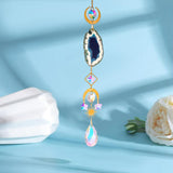 Maxbell Wind Chime Pendant Garden Decoration Sparkling Hanging Windchime Blue