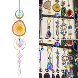 Maxbell Wind Chime Pendant Garden Decoration Sparkling Hanging Windchime Yellow