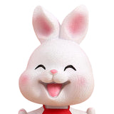 Maxbell Rabbit Statue Small Bunny Figurine Resin Craft for Office Cake Decoration style B