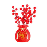 Maxbell Resin Flowers Vase Flower Pot Artificial Potted Flower Art Crafts for Office