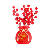 Maxbell Resin Flowers Vase Flower Pot Artificial Potted Flower Art Crafts for Office