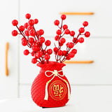 Maxbell Resin Flowers Vase Flower Pot Artificial Potted Flower Art Crafts for Office