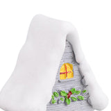Maxbell Resin Statue Village House Figurines Xmas Christmas Miniature Ornaments Gray 2.3x2.6x4.2cm