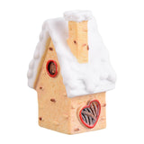 Maxbell Resin Statue Village House Figurines Xmas Christmas Miniature Ornaments Beige 2.5x2.1x5.3cm