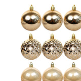 Maxbell 36x Christmas Balls Ornaments Hanging Pendants Decorative Bauble for Wreath Aureate