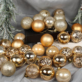Maxbell 36x Christmas Balls Ornaments Hanging Pendants Decorative Bauble for Wreath Aureate