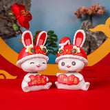 Maxbell Rabbit Ornament Decorative Figurine Home Decor Statue Scene Layout for Cars Take Ingots