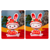 Maxbell Rabbit Ornament Decorative Figurine Home Decor Statue Scene Layout for Cars Take Ingots
