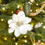 Maxbell Glitter Simulated Flowers Decoration for Christmas Tree Wreath Garland Decor Style B