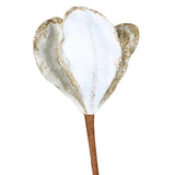 Maxbell Glitter Simulated Flowers Decoration for Christmas Tree Wreath Garland Decor Style B