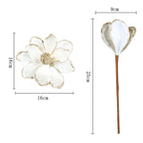 Maxbell Glitter Simulated Flowers Decoration for Christmas Tree Wreath Garland Decor Style B